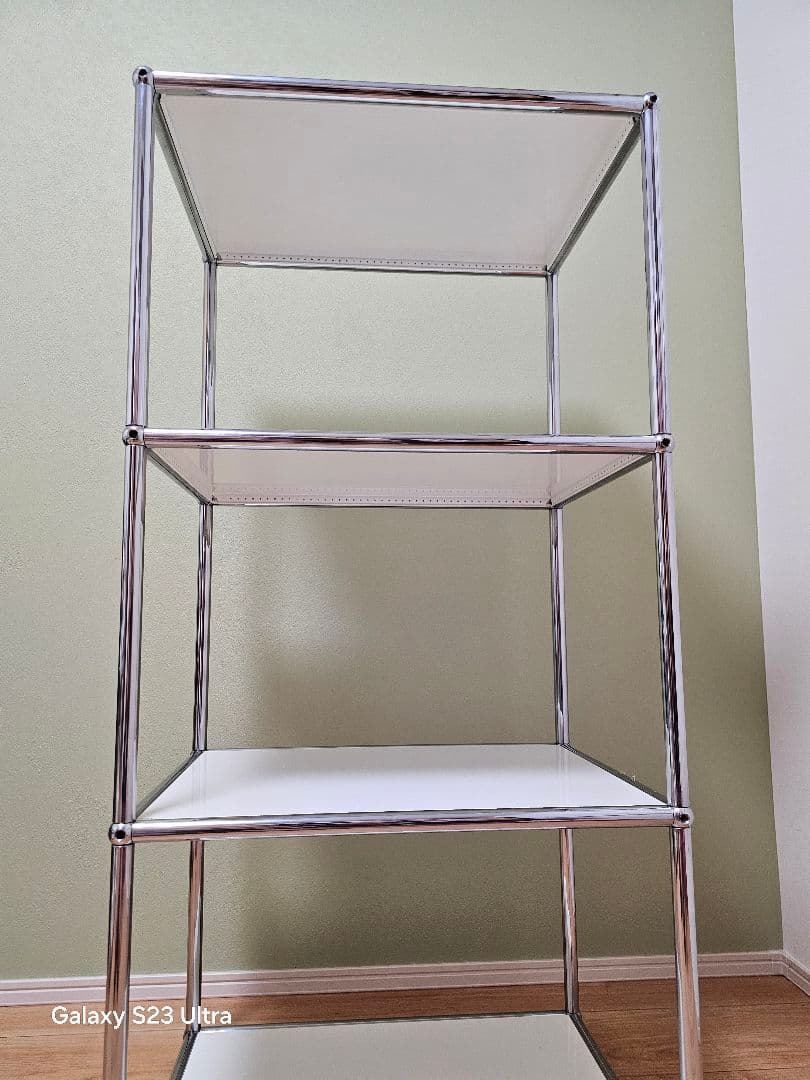 USMハラー 三段オープンキャビネット リビング・キッチン等 ピュアホワイト