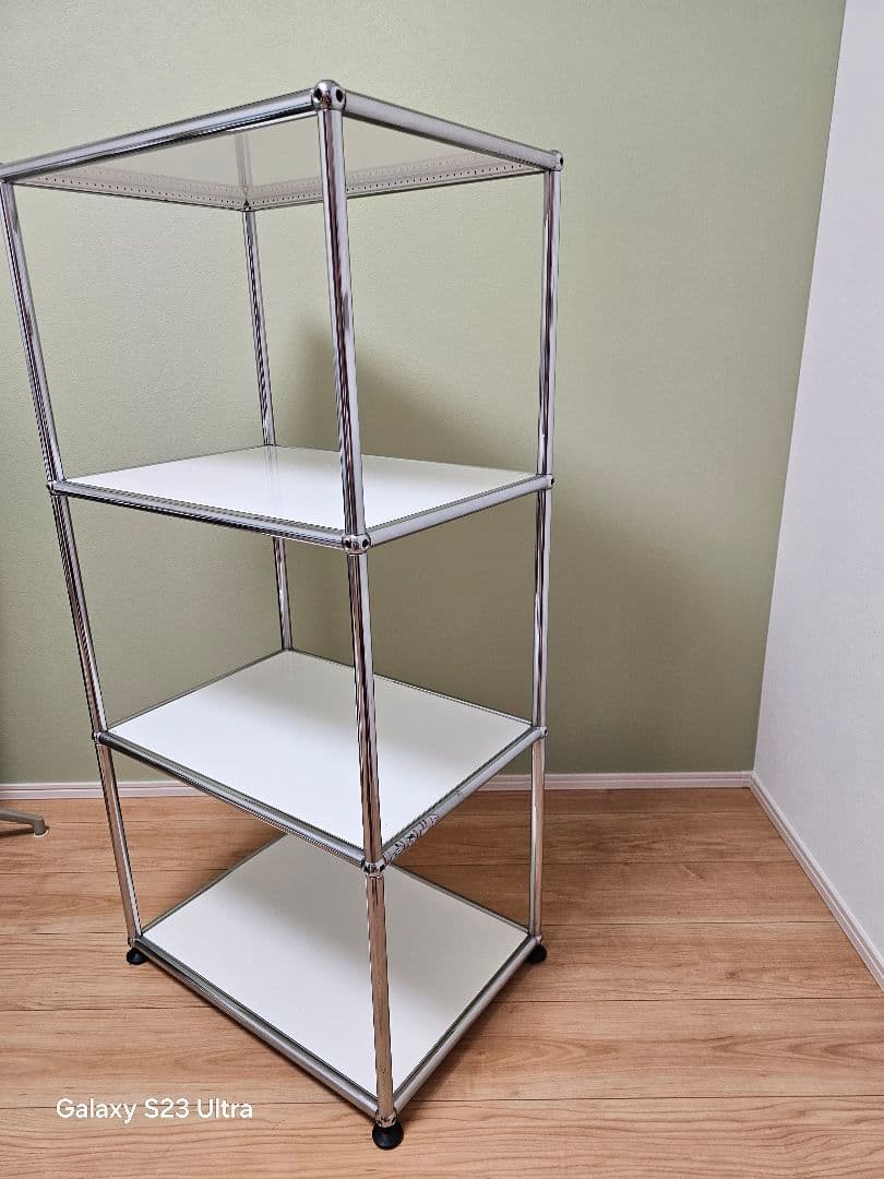 USMハラー 三段オープンキャビネット リビング・キッチン等 ピュアホワイト