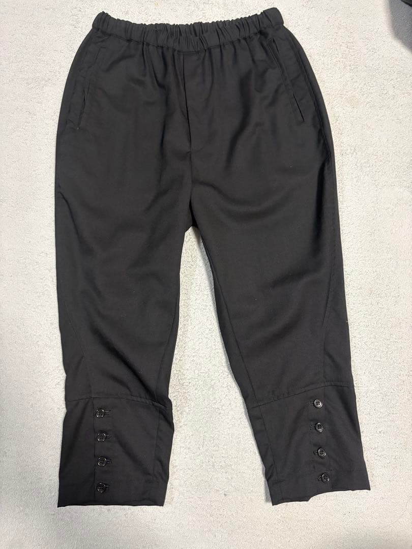 【美品】AD2016 コムデギャルソン ウールギャバ ボタン付サルエルパンツ S