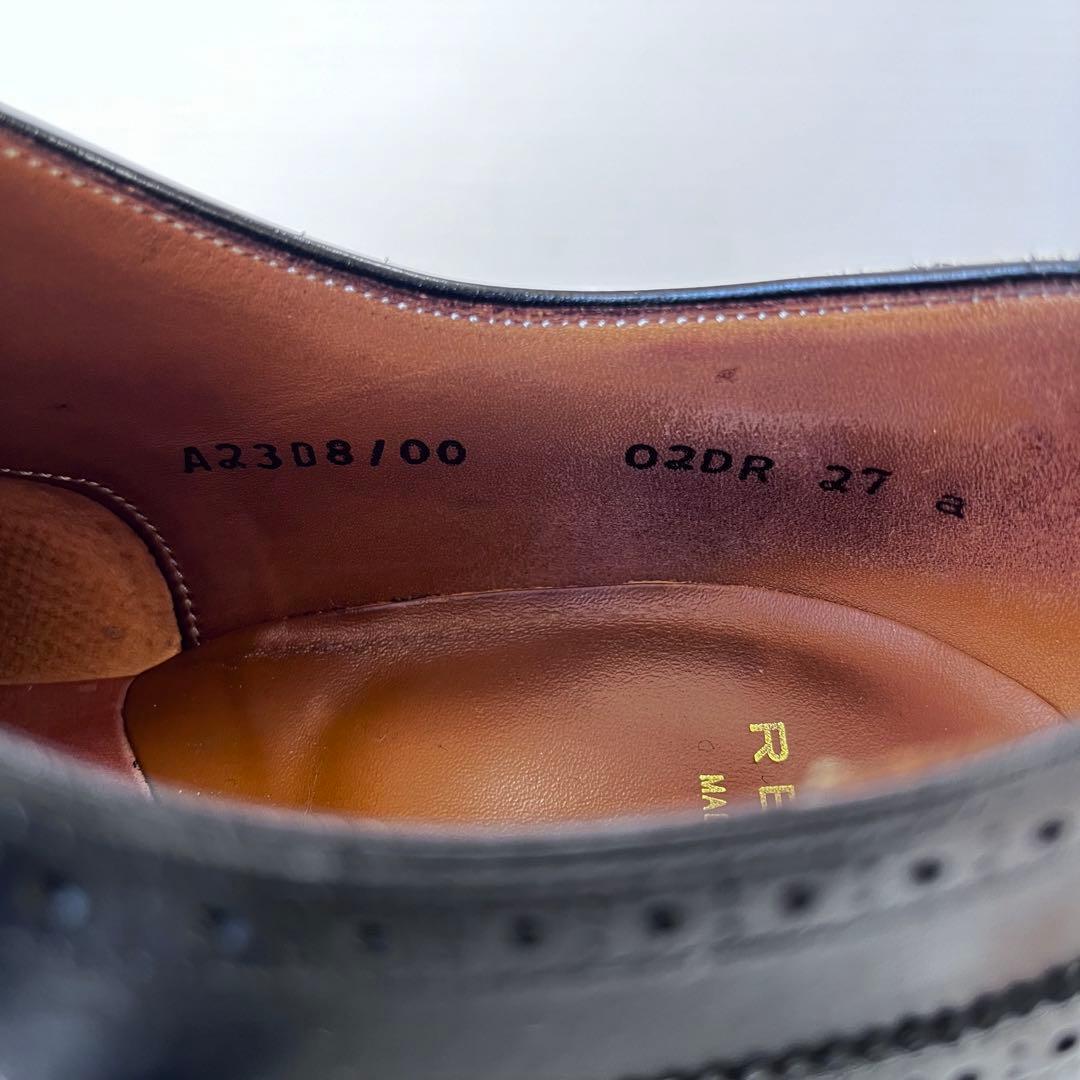 美品✨ REGAL ビジネスシューズ 黒 27 クォーターブローグ 02DR