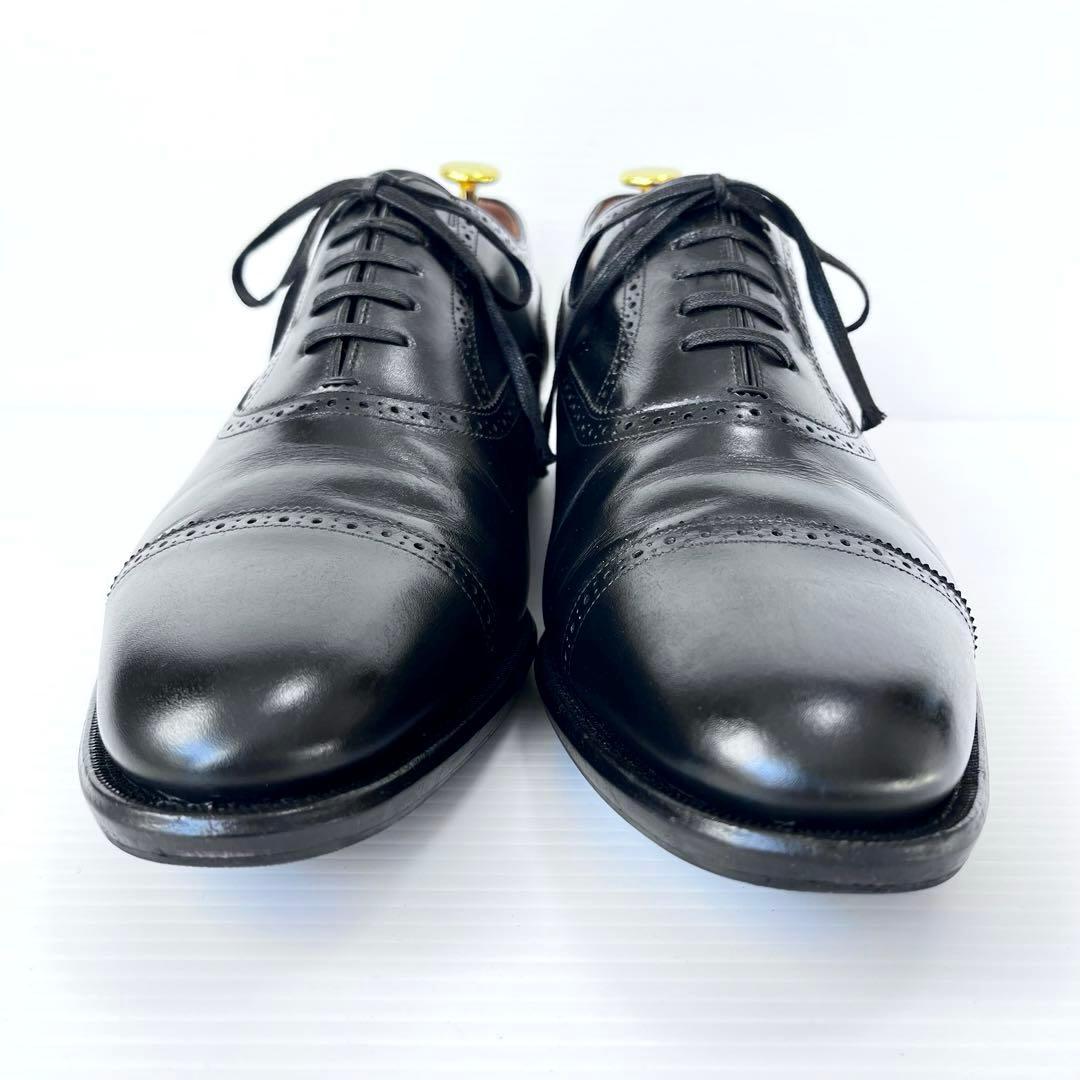 美品✨ REGAL ビジネスシューズ 黒 27 クォーターブローグ 02DR