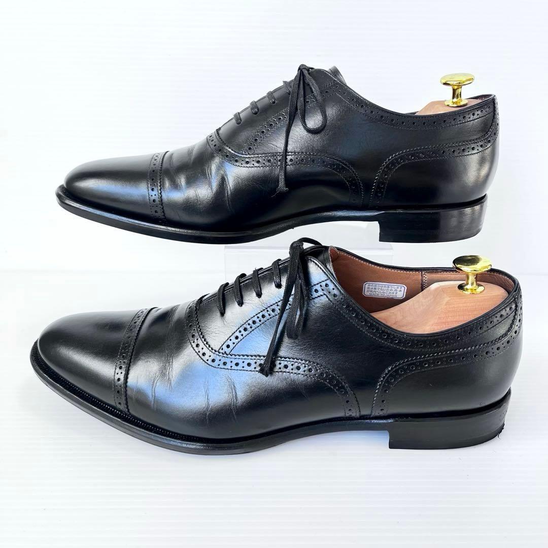 美品✨ REGAL ビジネスシューズ 黒 27 クォーターブローグ 02DR