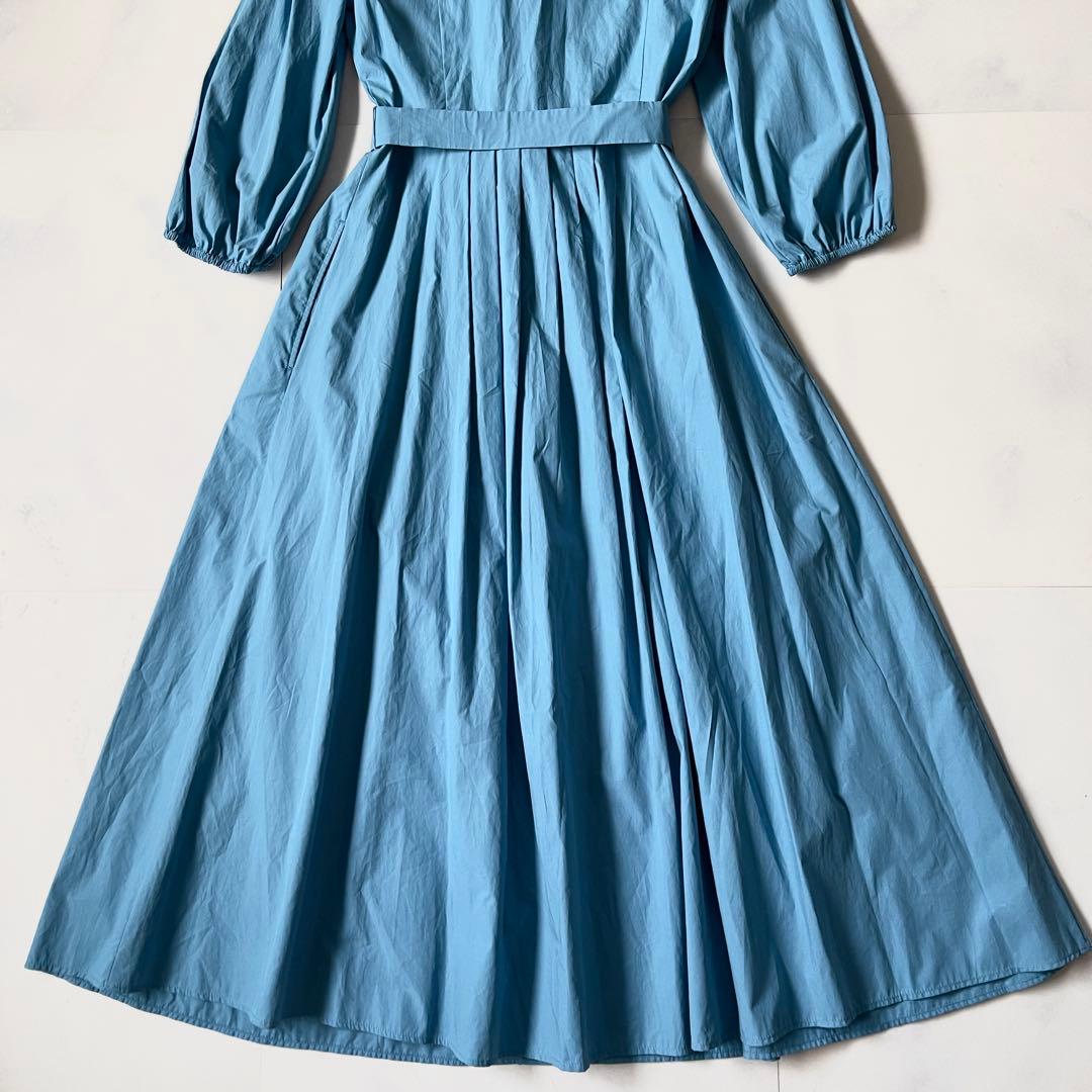 新品タグ付き 2023 マックスマーラ シャツワンピース ベルト マキシ丈 40