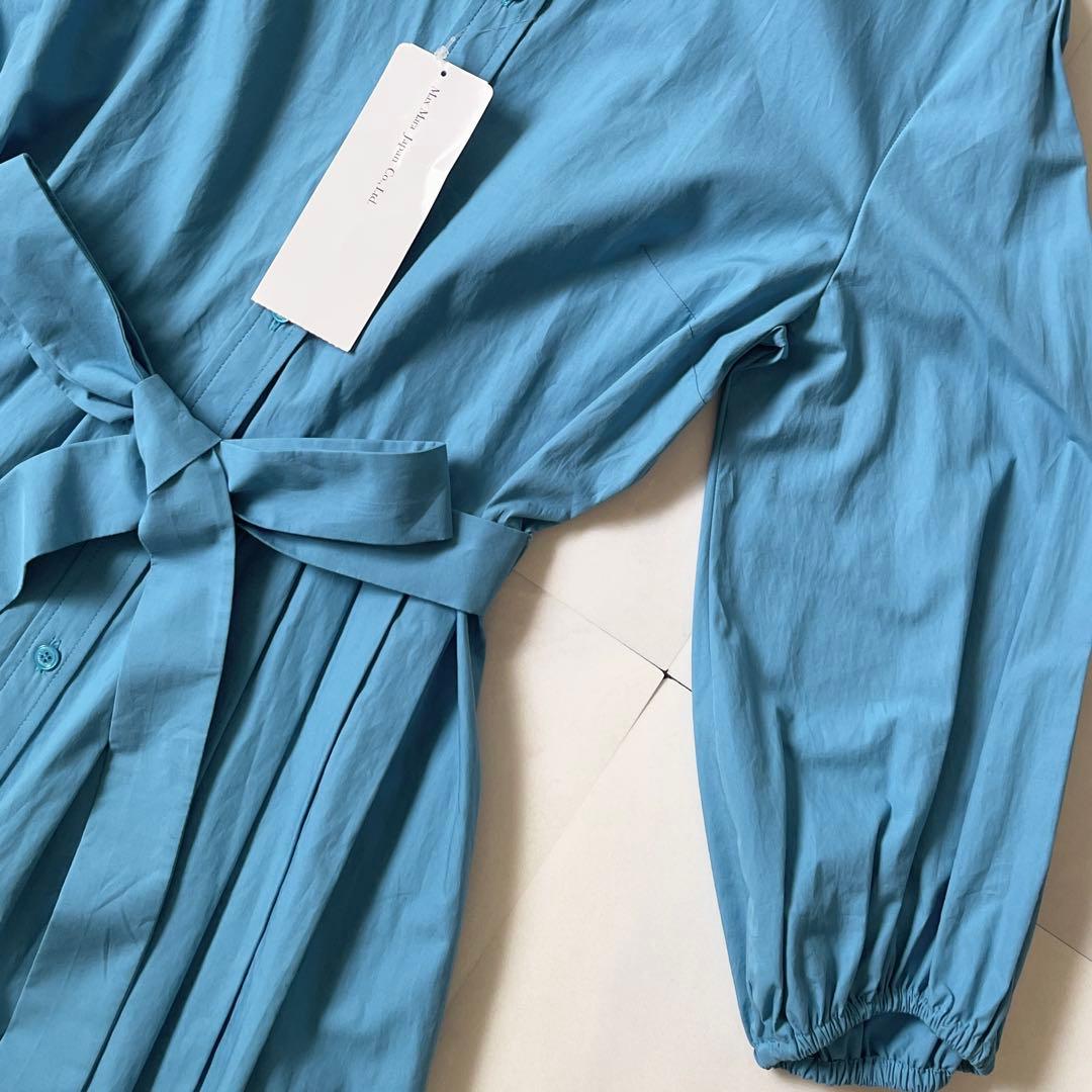 新品タグ付き 2023 マックスマーラ シャツワンピース ベルト マキシ丈 40