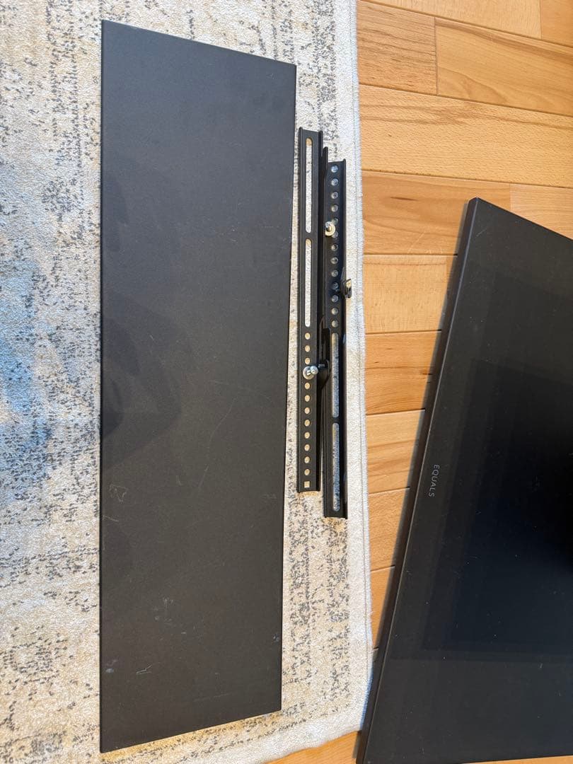 WALLテレビスタンド ハイタイプ キャスター付き V5 板版ラージサイズ付き