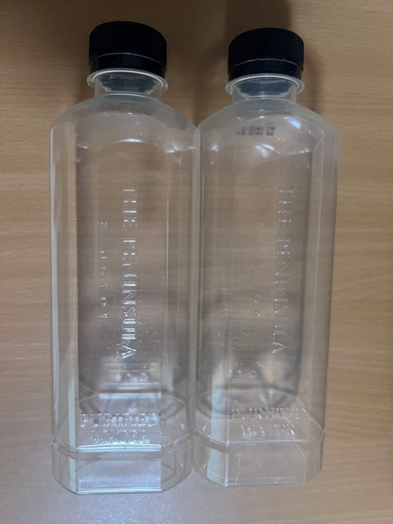 THE PENINSULA バンコク空透明ボトル 2本セット