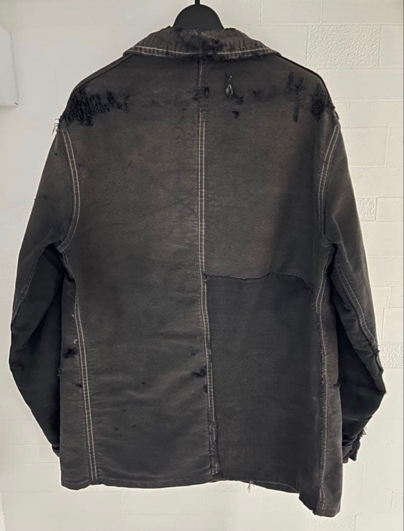 ブラックモールスキンジャケット　50s フェード　リペア