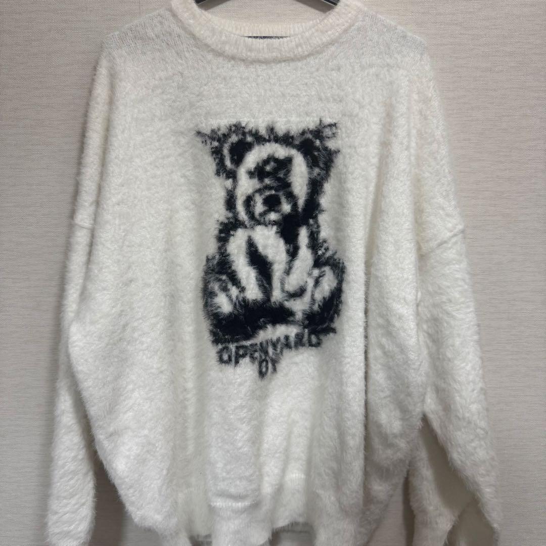 OY ヘアリーシャドーオードリーニット