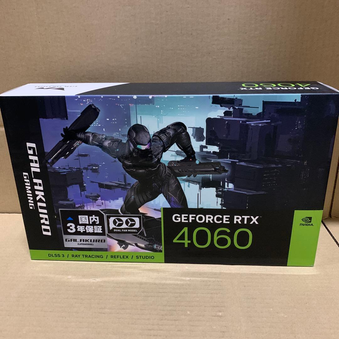 新品未開封　玄人志向 GeForce RTX 4060搭載 グラフィックボード