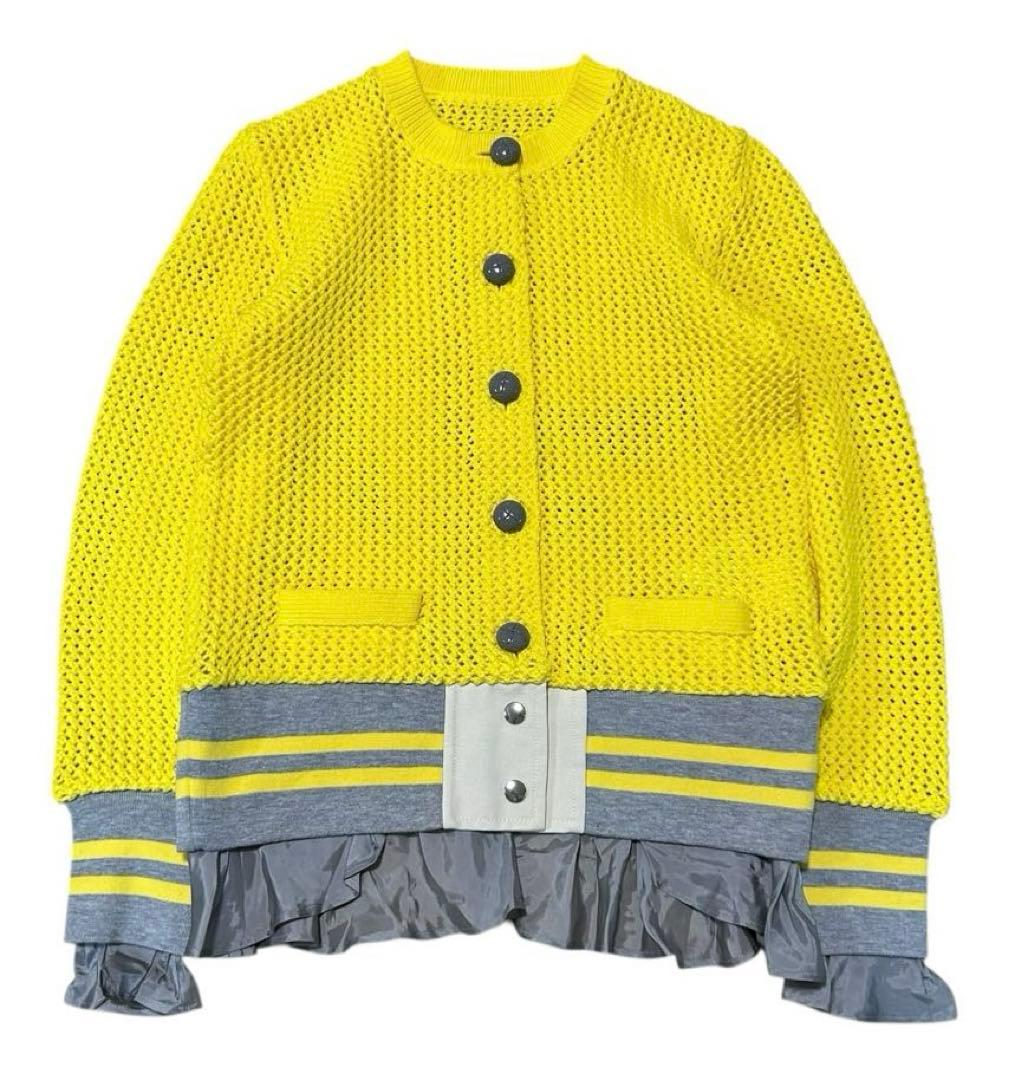 Sacai ドッキング ニットカーディガン
