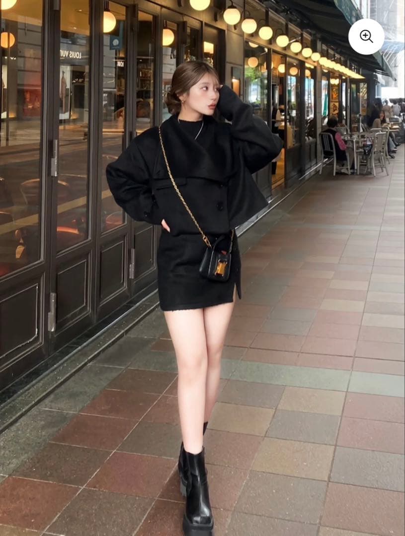 ジャケット・アウター Diante BIG COLOR SHAGGY JACKET