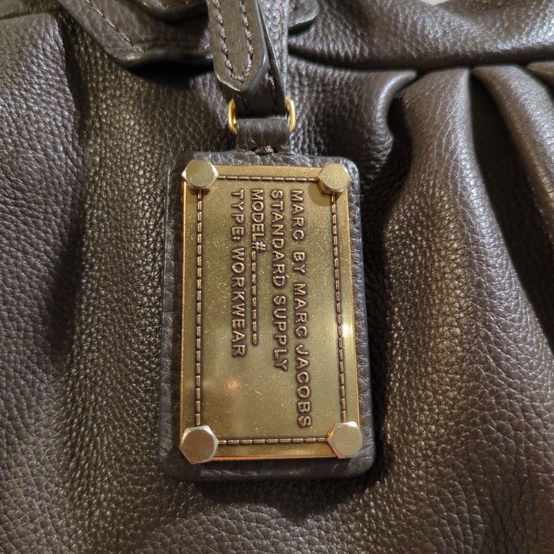 希少✨ マークジェイコブズ ハンドバッグ グレー色 シボ革