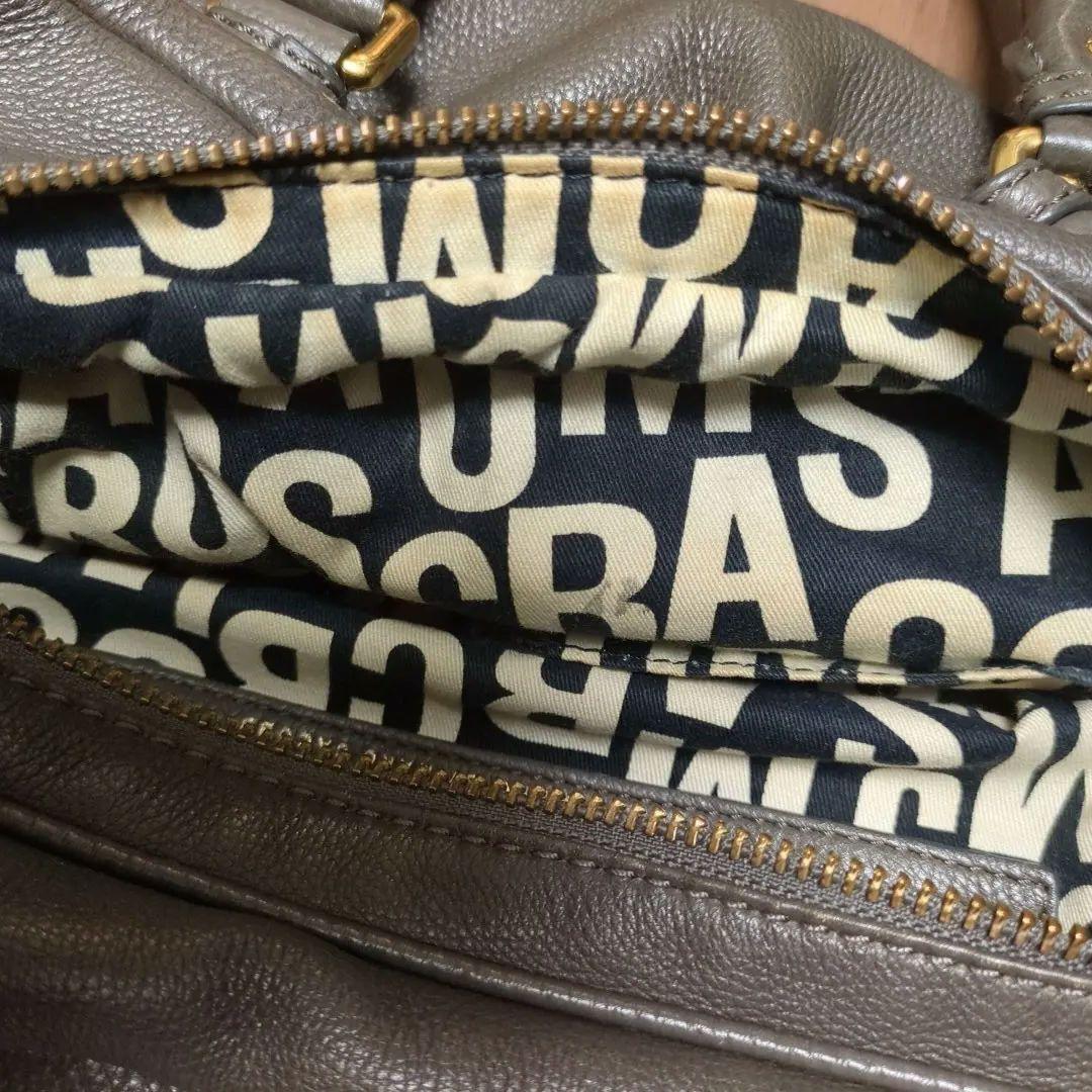 希少✨ マークジェイコブズ ハンドバッグ グレー色 シボ革