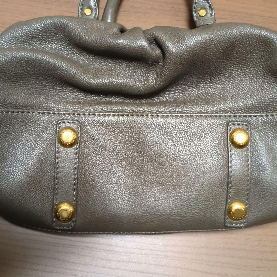 希少✨ マークジェイコブズ ハンドバッグ グレー色 シボ革