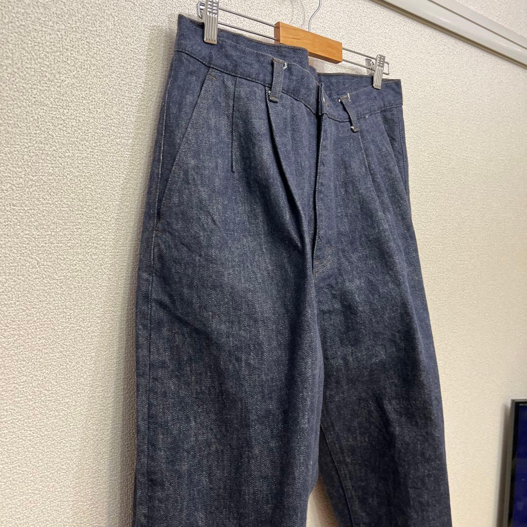 パンツ Graphpaper Colorfast Denim Two Tuck 1