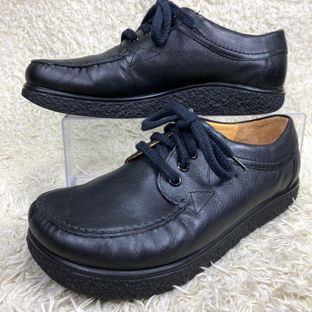 『未使用級』jacoform ヤコフォーム 革靴 レースアップシューズ ブラック