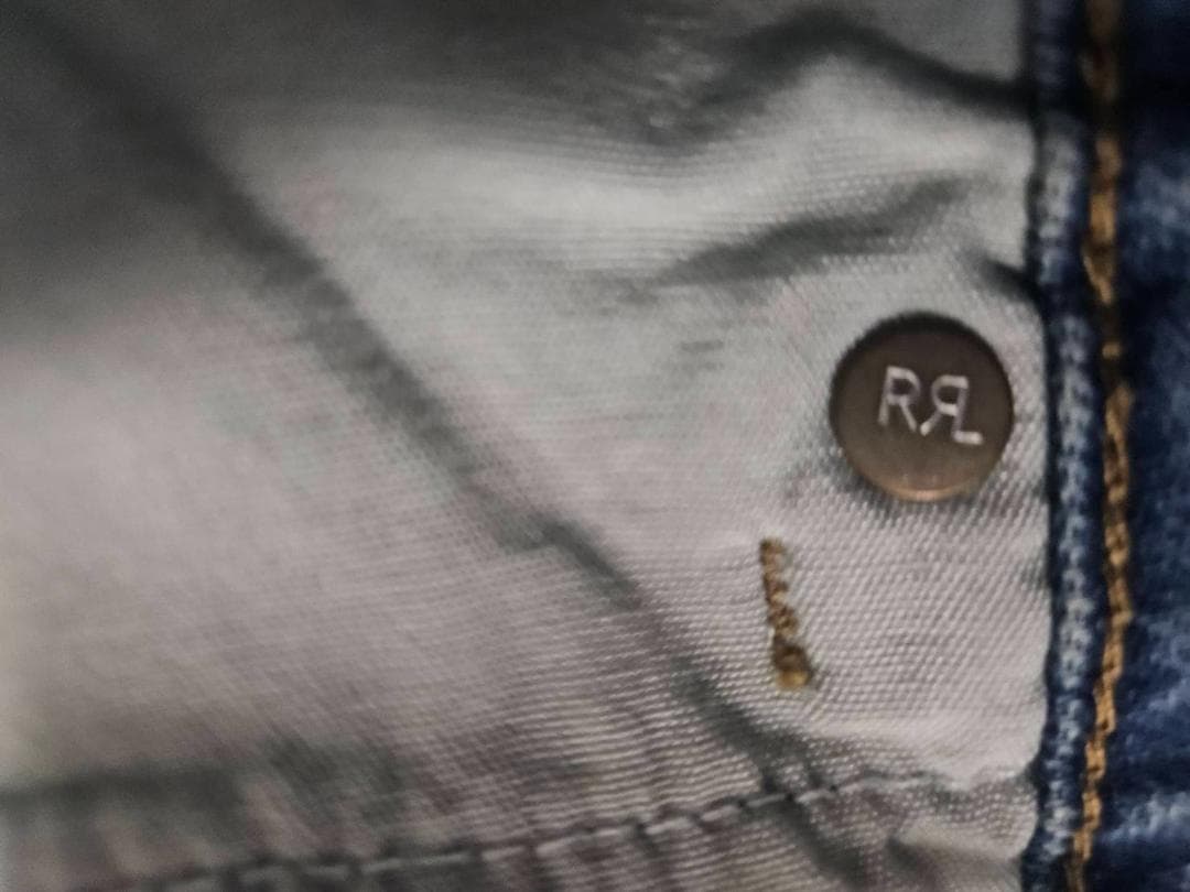 MJ【新品未使用】DOUBLE RRLダメージ加工デニムパンツ（36）