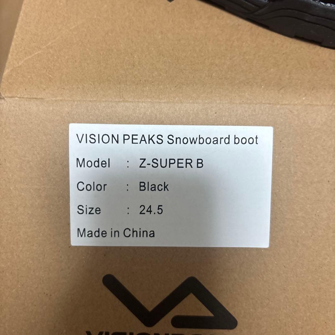 VISION PEAKS スノーボードブーツ24.5サイズ ブラック