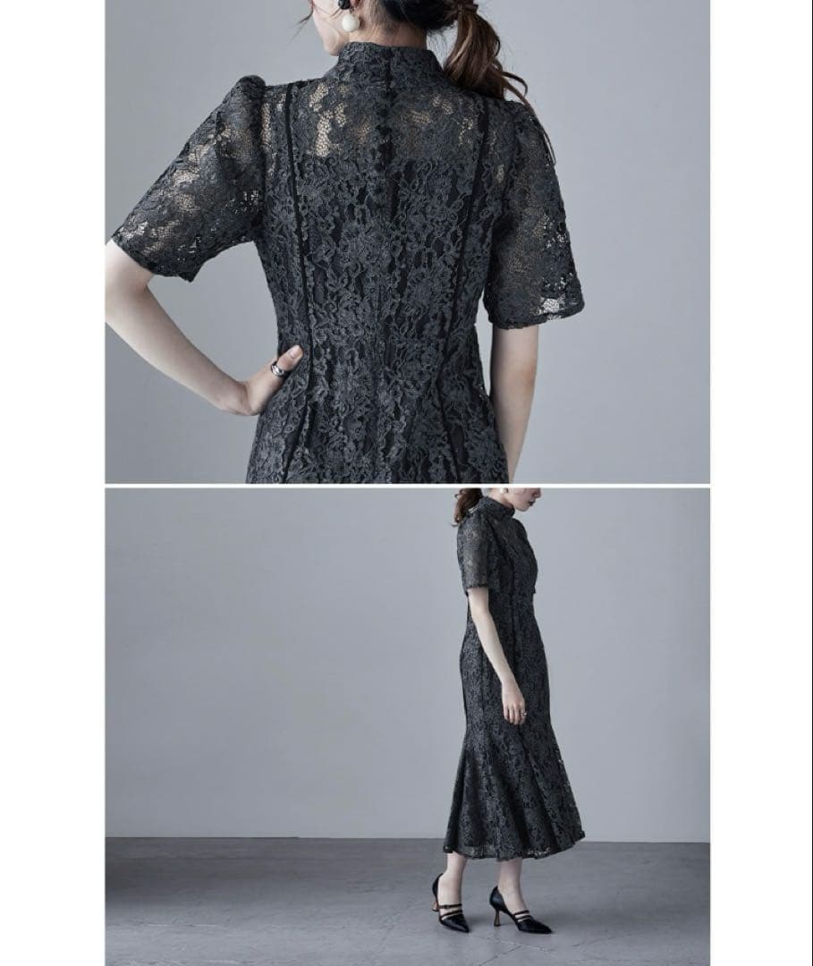 【セール中！】レースマーメイドワンピース