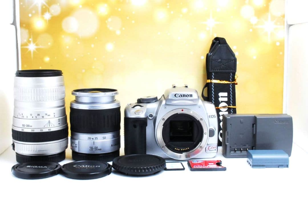 CANON　EOS　KissX　ダブルレンズ　超望遠　初心者　一眼レフ　キャノン