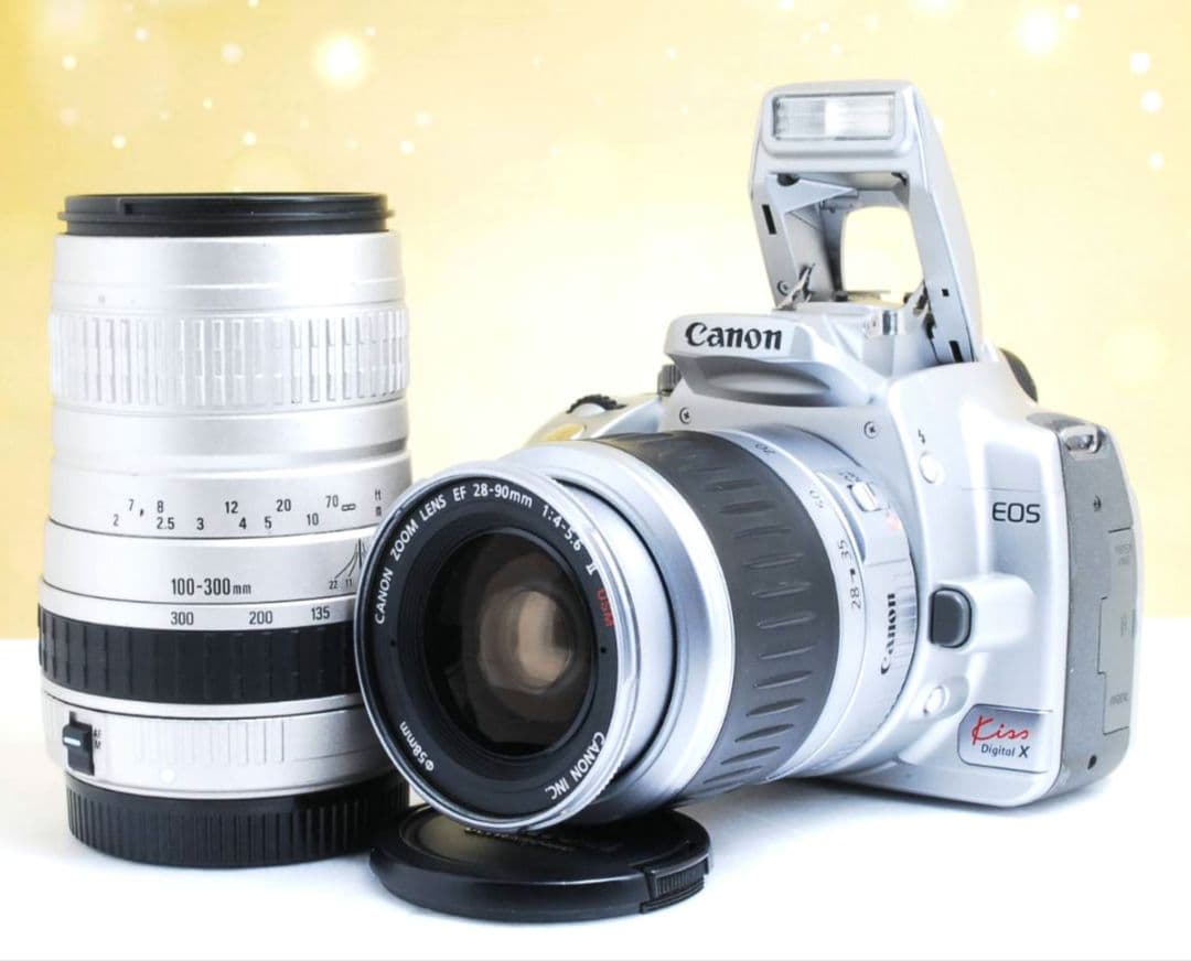 CANON　EOS　KissX　ダブルレンズ　超望遠　初心者　一眼レフ　キャノン