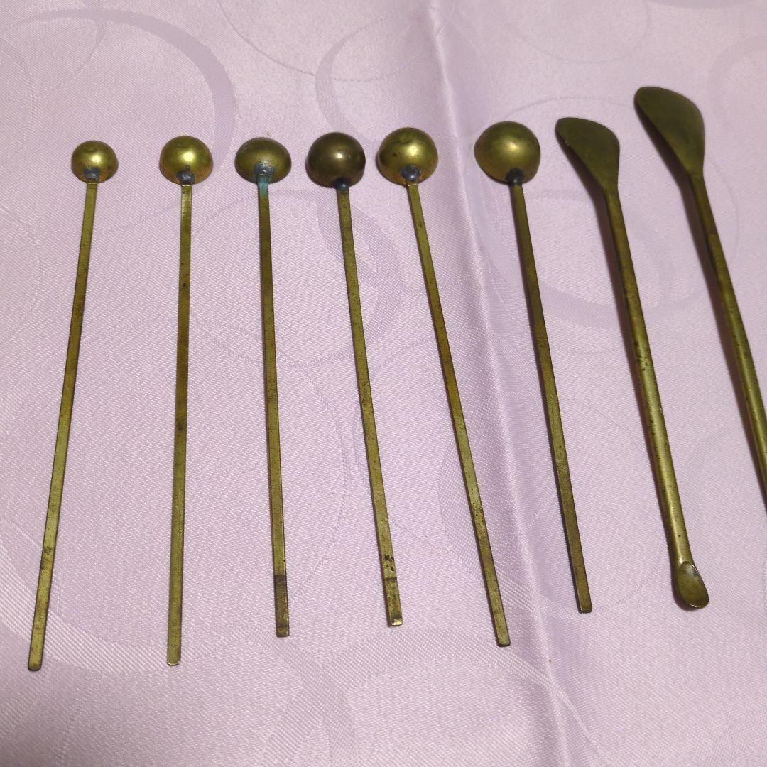 アンティーク　昭和レトロ　薬匙セット 8本