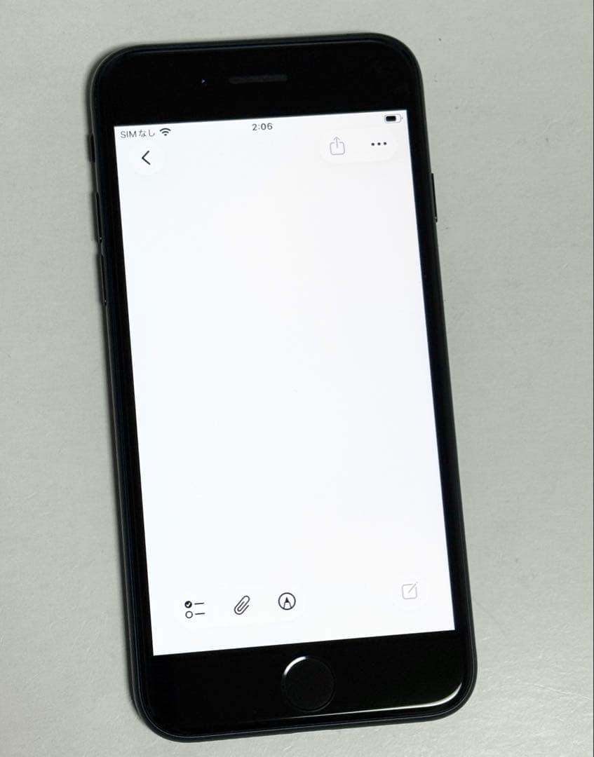 バッテリー最大容量96%　iPhone SE 第3世代 64GB ミッドナイト