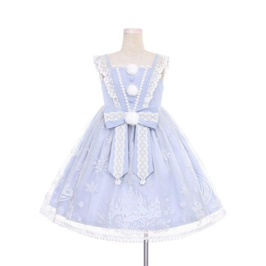 蘭 To Alice 雪の結晶ケープ＆ジャンパースカートセットアップ