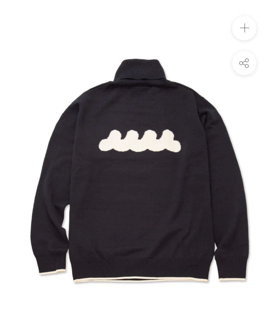 新品 mutumarine golf タートルネックニット ネイビー