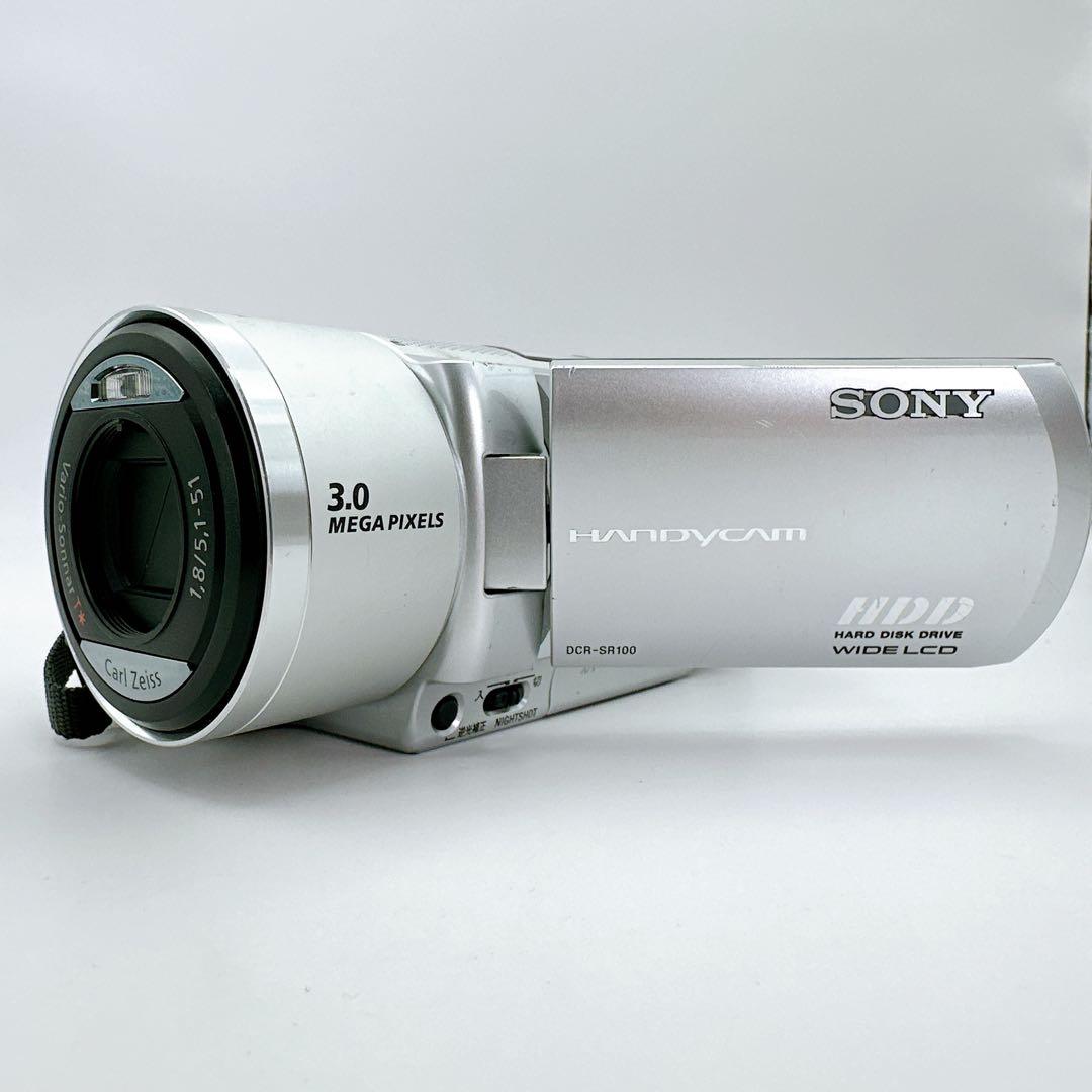 【動作品】 美品 SONY Handycam DCR-SR100 シルバーソニー