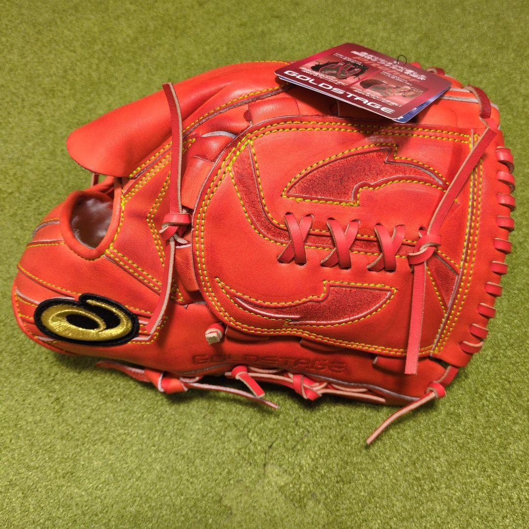 タグ付ASICS GOLDSTAGE 軟式投手用 サイズ８ 3121A703