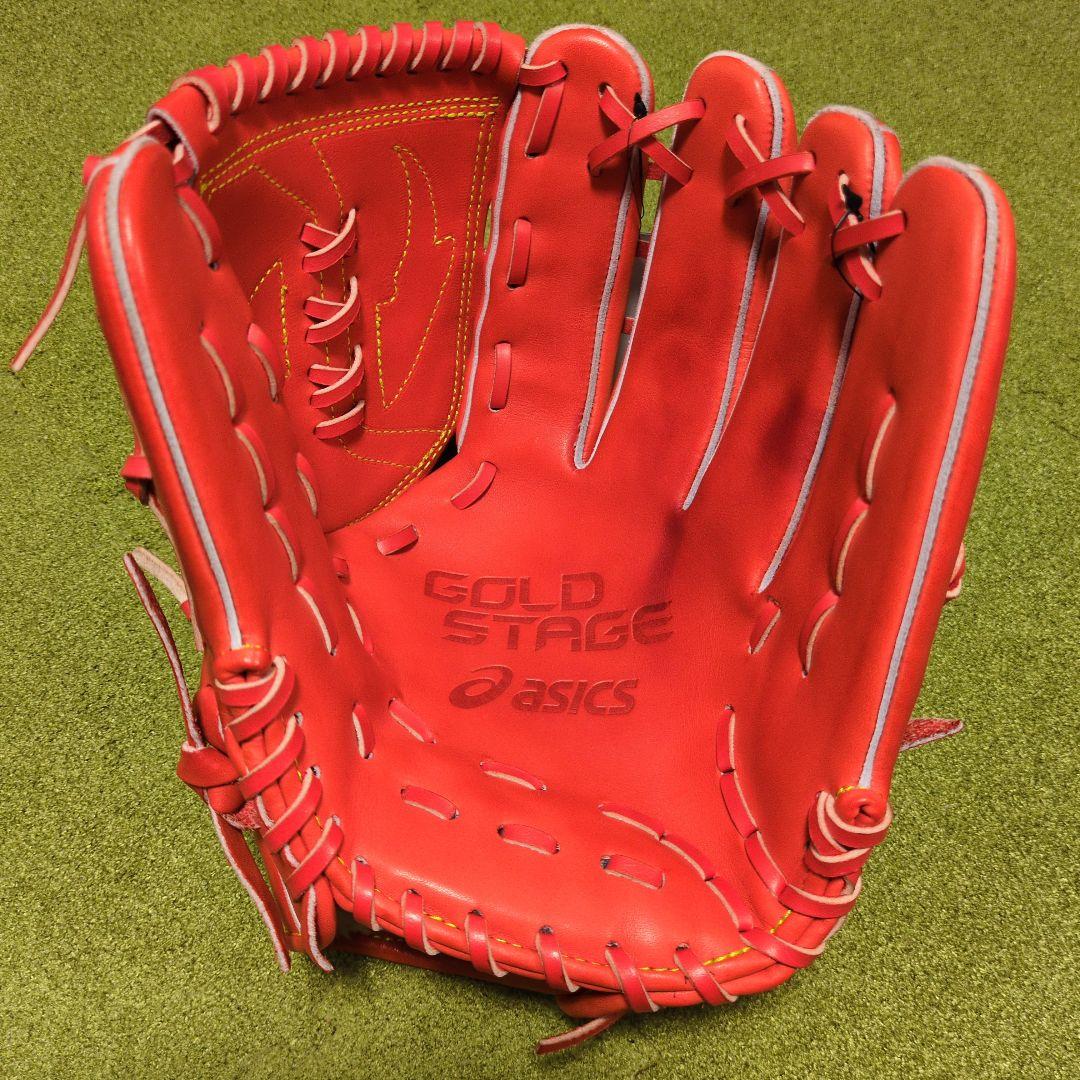 タグ付ASICS GOLDSTAGE 軟式投手用 サイズ８ 3121A703
