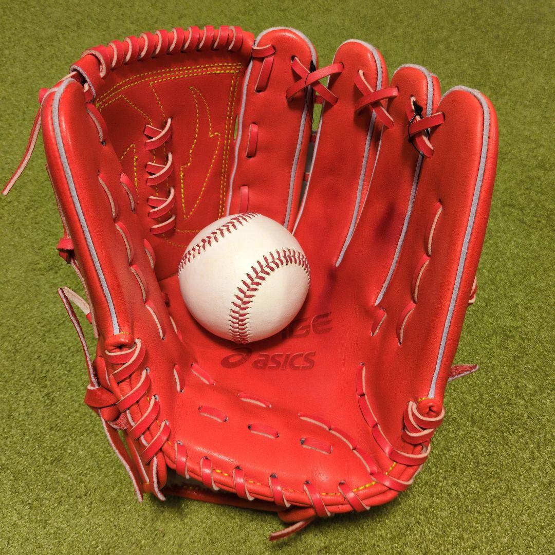 タグ付ASICS GOLDSTAGE 軟式投手用 サイズ８ 3121A703