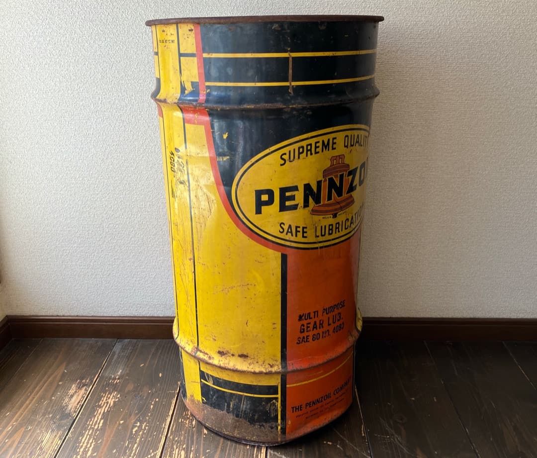 ヴィンテージ PENNZOIL ドラム缶 ペンズオイル アメリカン雑貨