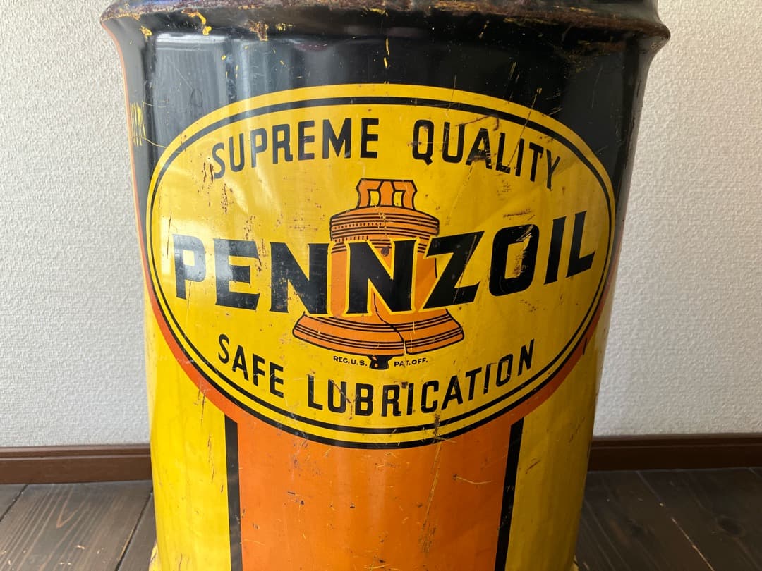ヴィンテージ PENNZOIL ドラム缶 ペンズオイル アメリカン雑貨