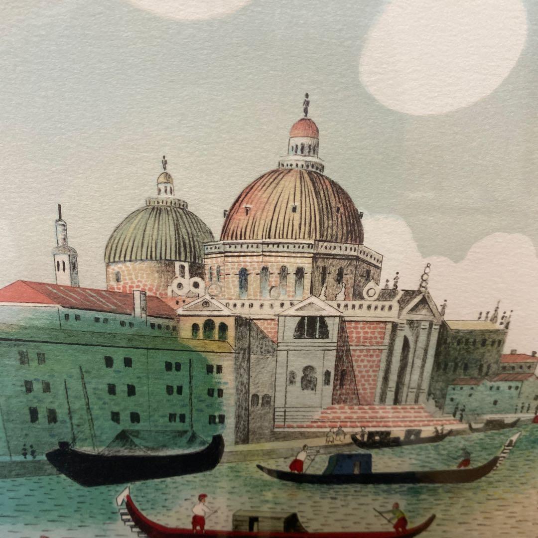 最終値下げIsabel Baillenの美しいイタリアベニスの風景 リトグラフ