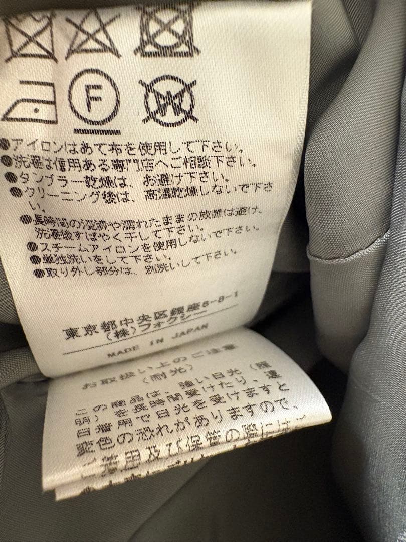 ADEAM ワンピース　グレー　パールカフスボタン　サイズ2