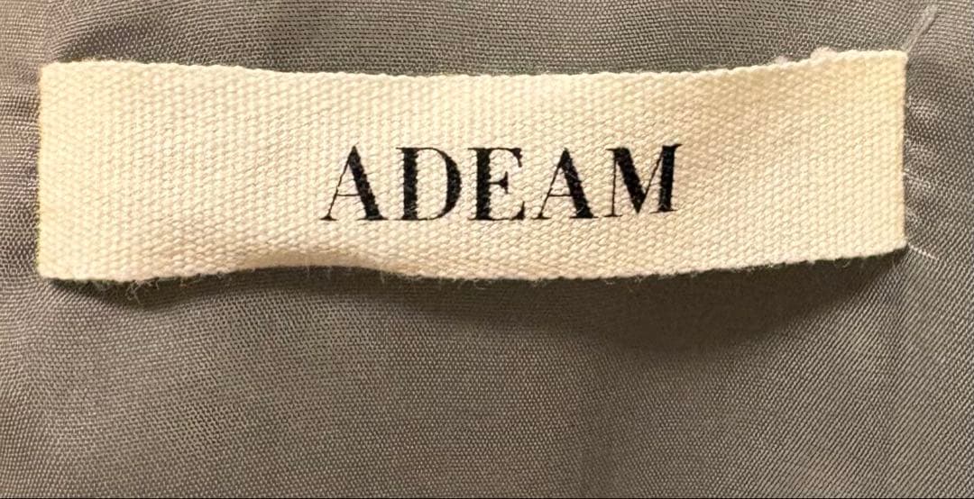 ADEAM ワンピース　グレー　パールカフスボタン　サイズ2