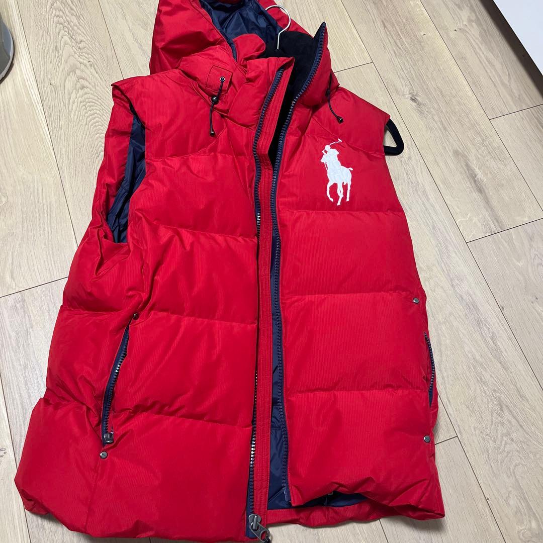 ラルフローレン　ダウンベスト　Mサイズ　レッド　値下げ不可