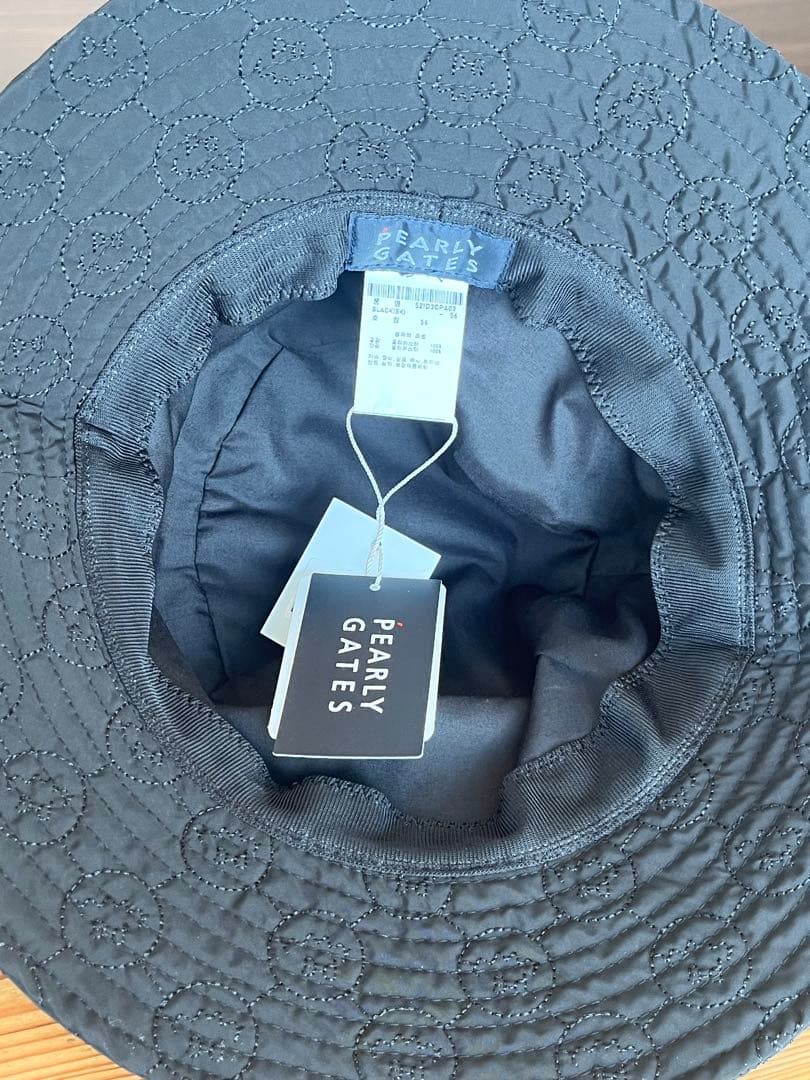 【新品未使用】PEARLY GATES韓国ブラック バケットハット