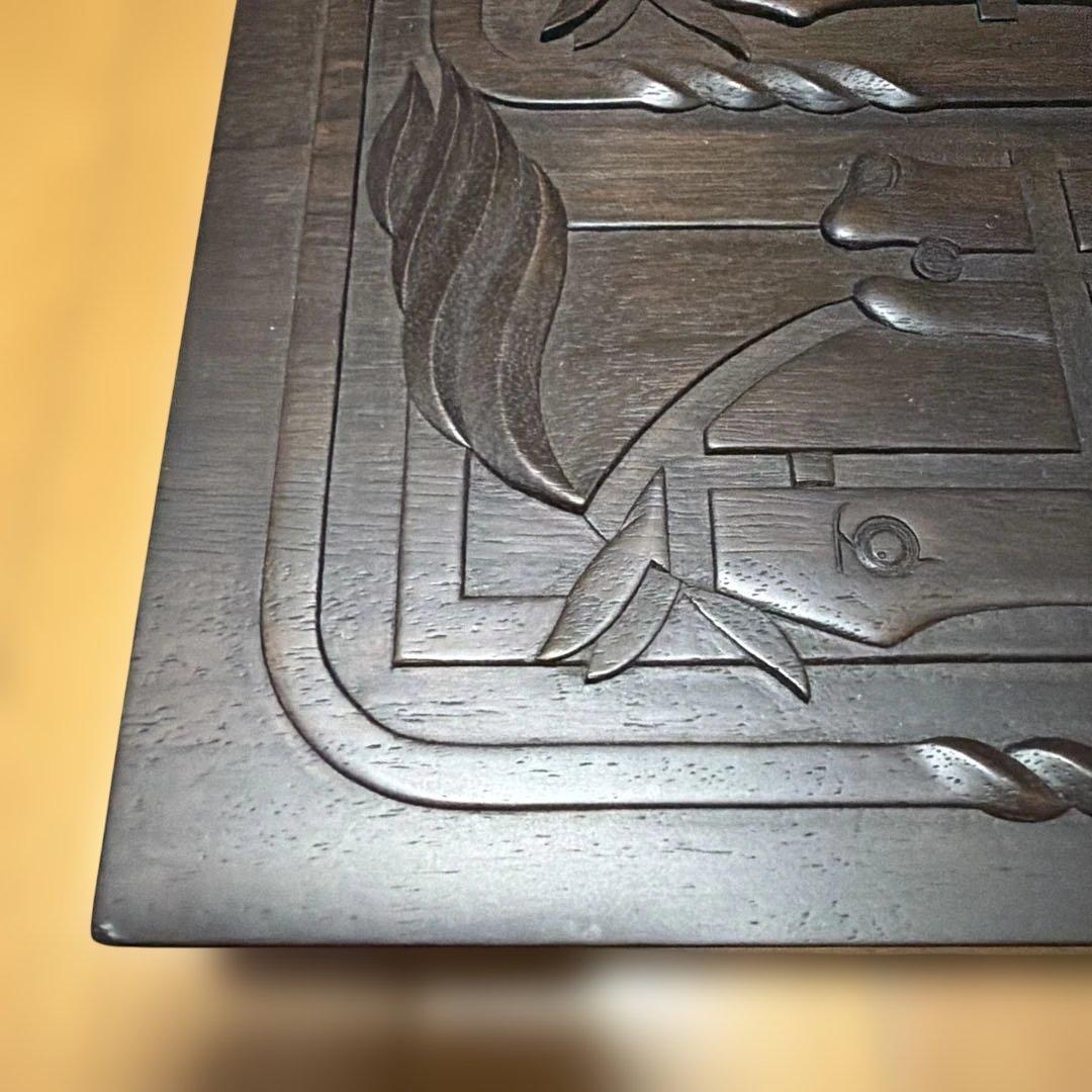 エルメス HERMES ケース ウッドボックス　ホースデザイン