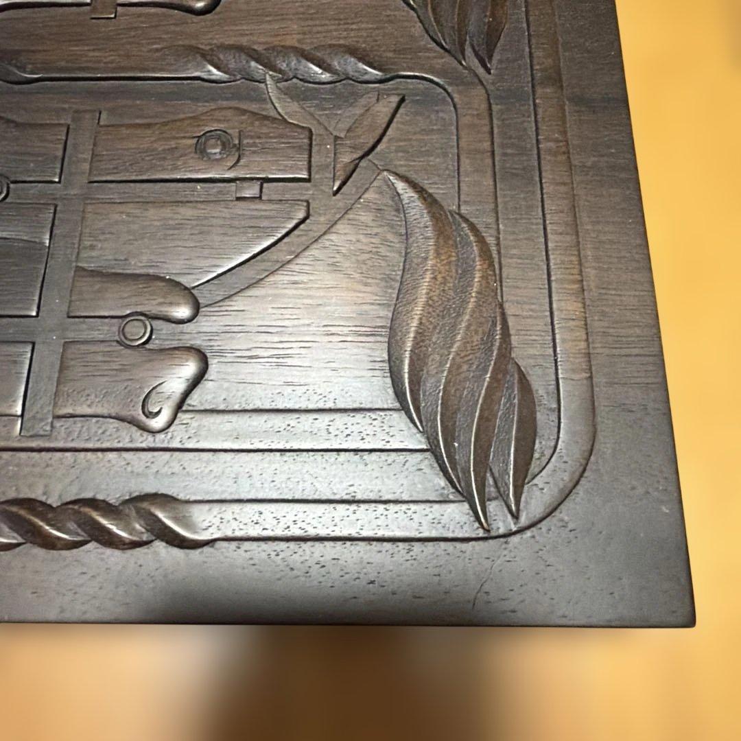 エルメス HERMES ケース ウッドボックス　ホースデザイン