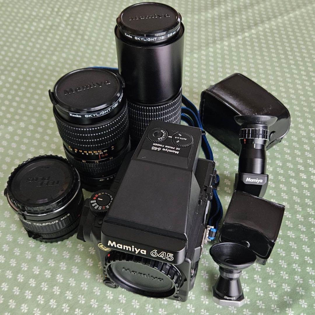 Mamiya645 super レンズセット 中判フィルムカメラ　動作確認済