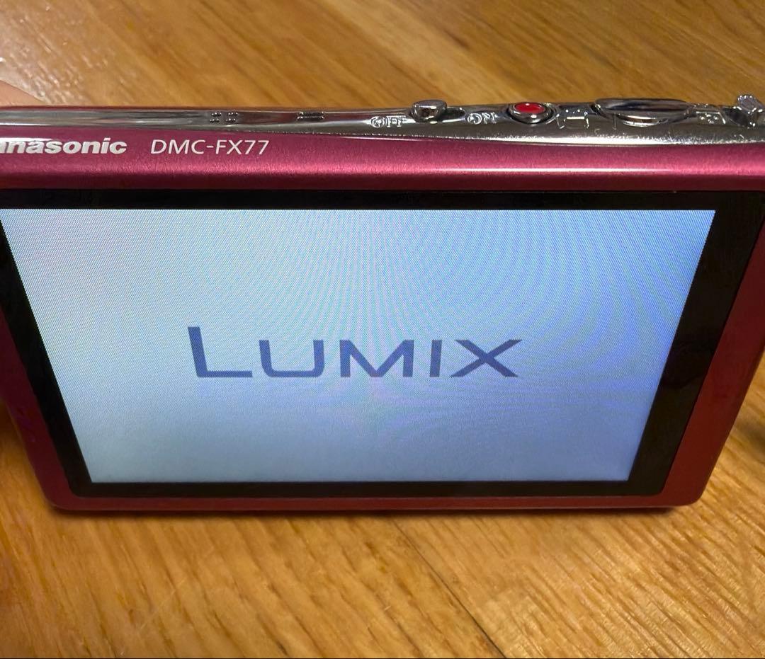 【美品】 Panasonic LUMIX DMC-FX77 ピンク コンデジ