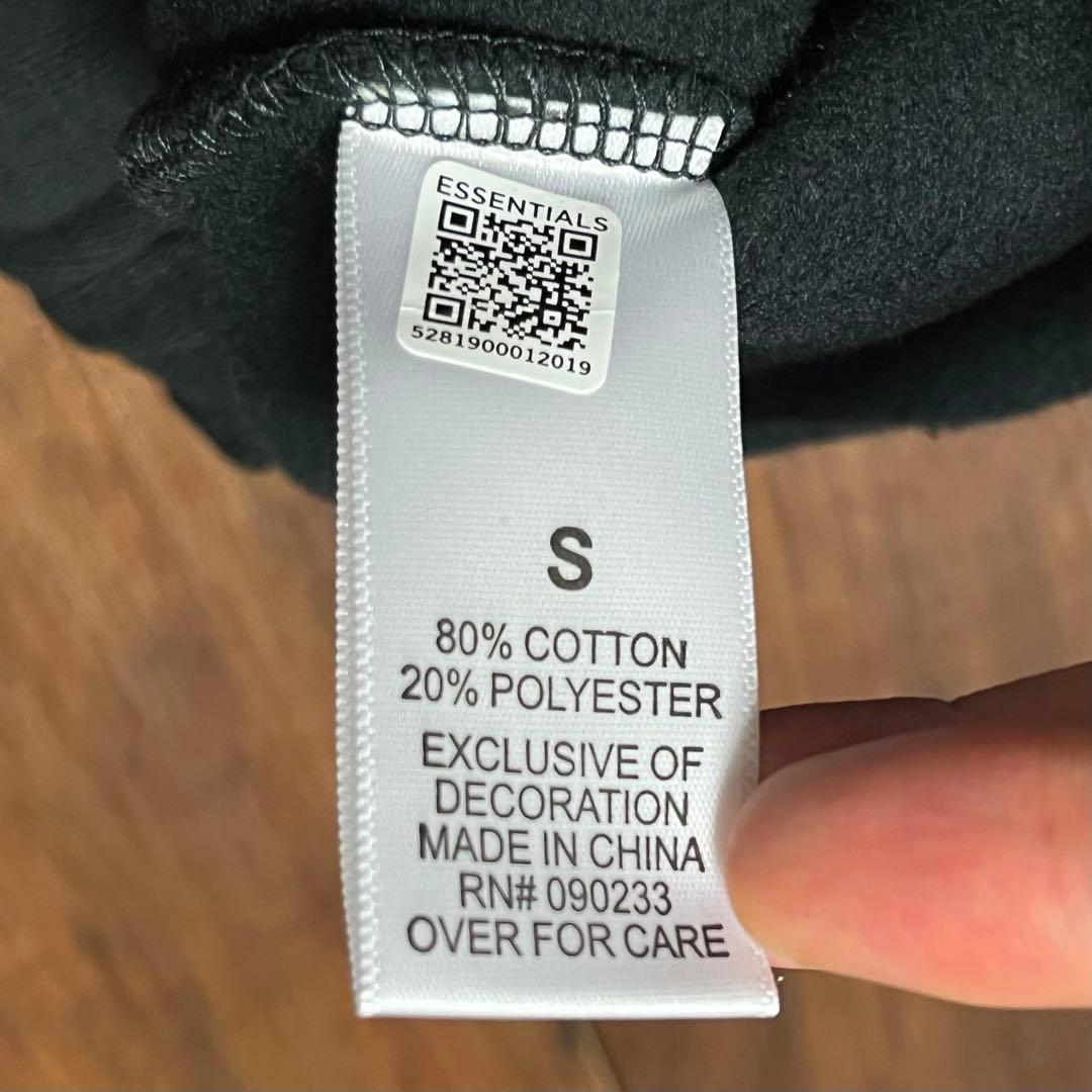 Fog essentials ショーツブラック黒ハーフパンツ反射フォント裏起毛