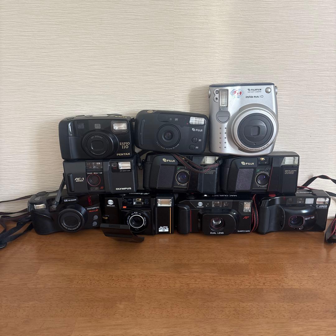 ★動作未確認 フィルムカメラ 10台まとめ売り　canon Olympus など