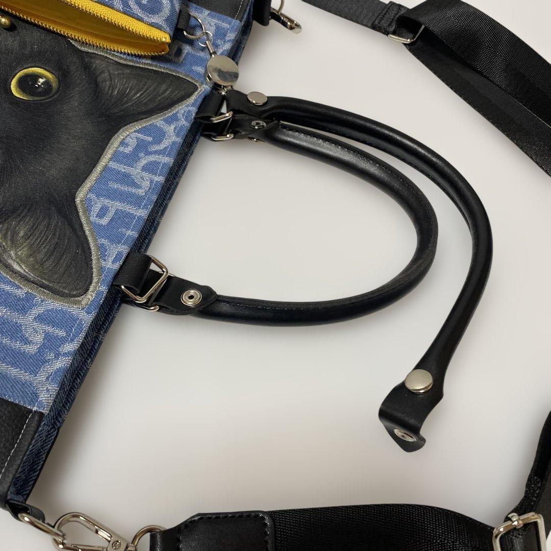 ゆ*ら様 コヤンイサムチョン　ショルダートートバッグ　黒猫