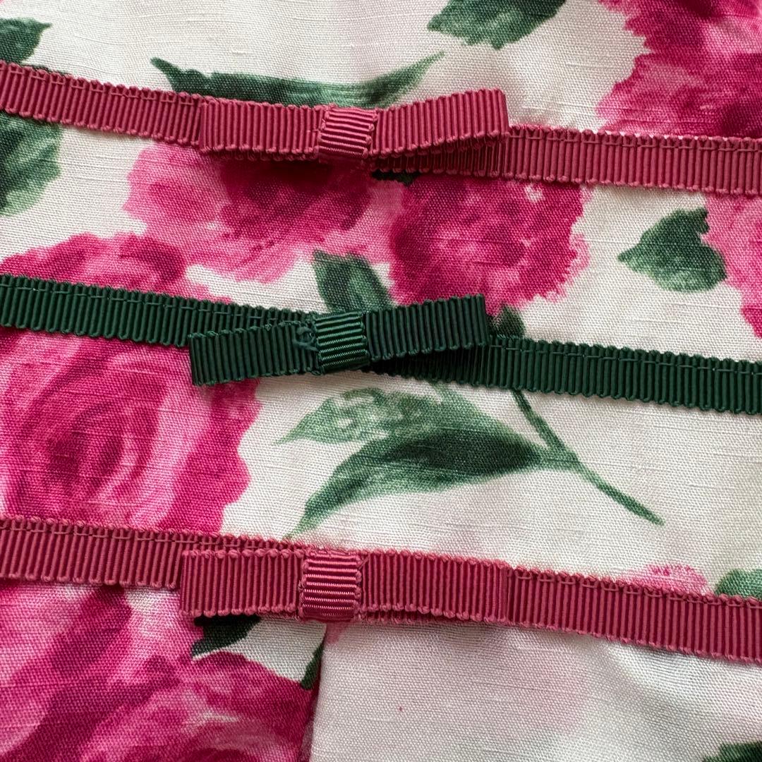 【未使用級】ウエストリボン　バルーンワンピース　エムズグレイシー　薔薇　38