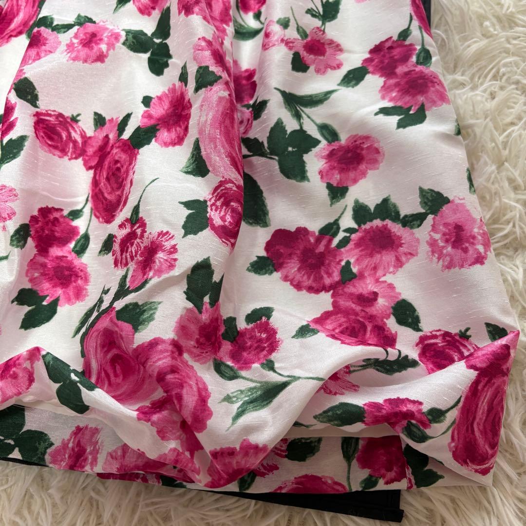 【未使用級】ウエストリボン　バルーンワンピース　エムズグレイシー　薔薇　38