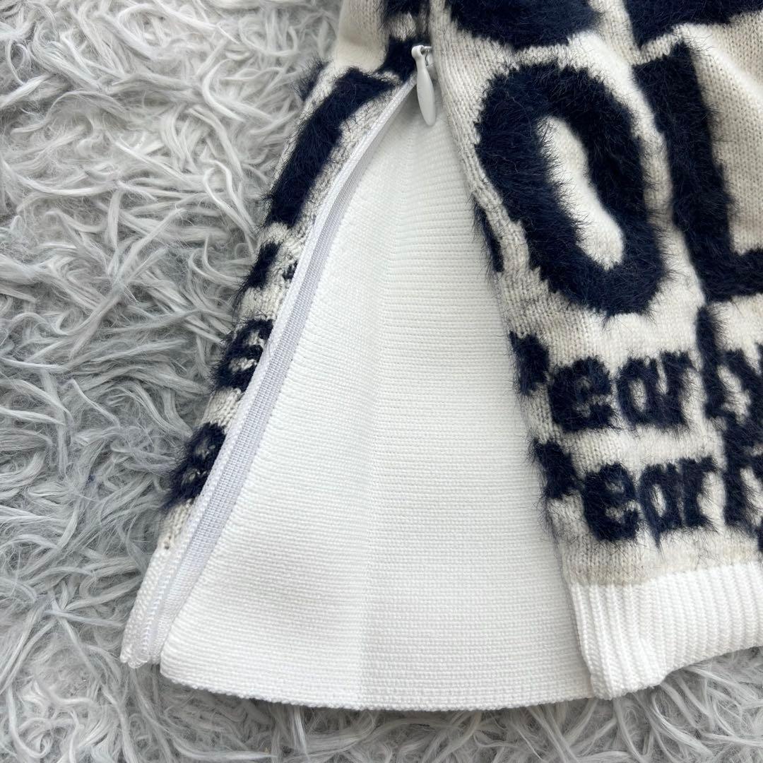 新品　パーリーゲイツ　パーカー　ニット　スカート　ウール　ウエストゴム　サイズ2